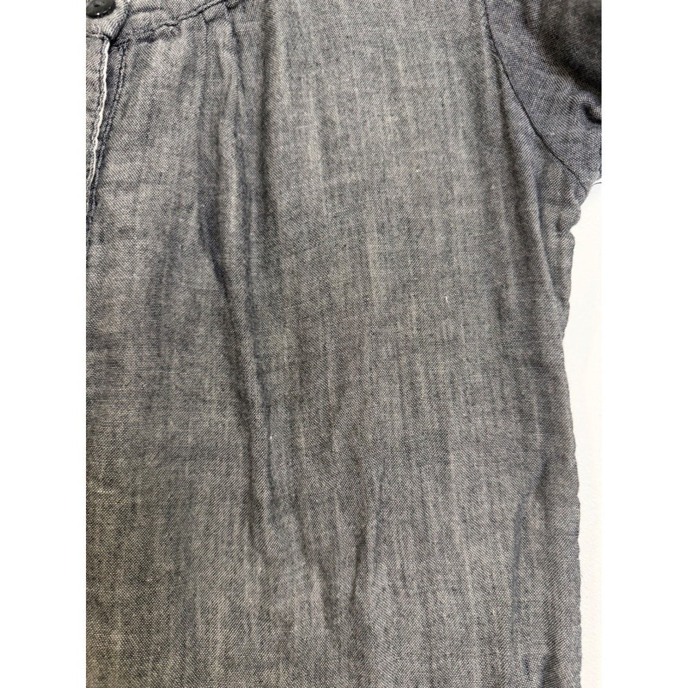 Converse Button Gray Dress Cotton Size Medium Grunge Punk Edgy Skater Streetwear - Picture 5 of 7